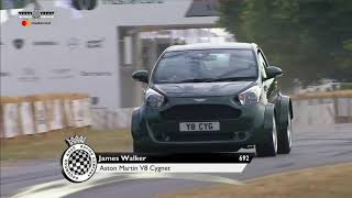 V8 Powered Aston Martin Cygnet Nearly Does A Backflip At Goodwood Hill Climb [upl. by Leticia]