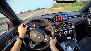 2022 Genesis G70 33T AWD  POV Review [upl. by Leno]