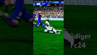 Rüdiger Shines in EAFC 24 Incredible Tackle shorts ps5 eafc24 [upl. by Namie180]