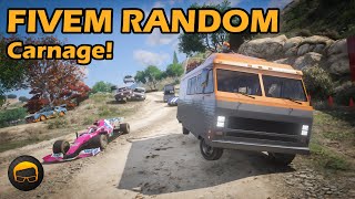 Short Dirt Track Chaos amp Carnage  GTA FiveM Random All №159 [upl. by Akinhoj]