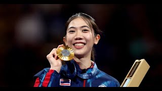 Panipak Wongpattanakit  Taekwondo Highlights 2024 Paris olympic gold medalist in W 49 kg category [upl. by Eiromem968]