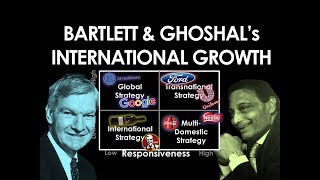 Bartlett amp Ghoshals Model of International Growth [upl. by Bonita]