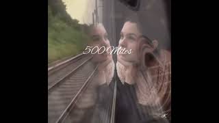 J’entends siffler le train  500 Miles  Lyrics extended Fr amp Eng version with Engsub [upl. by Lowrie898]