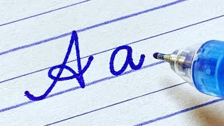 How to write English capital and small letters  Cursive writing a to z Cursive abcd  letters abcd [upl. by Doowrehs]