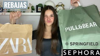 TRY ON HAUL REBAJAS 🛍️ Zara  Pull amp Bear  Sephora  Springfield [upl. by Crosby]