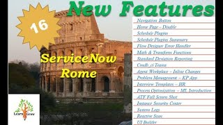 16 New Features  Rome ServiceNow Release Shorts Short [upl. by Kristie520]