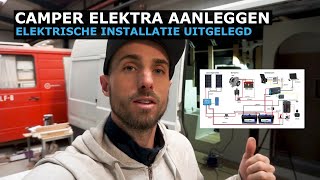 Camper Elektra Aanleggen  Overzicht van de elektrische installatie in onze Fiat Ducato [upl. by Nwahsek]