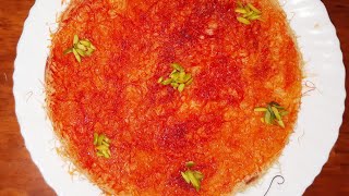 KunafaArabic sweet dishkunafa without ovenkunafa recipe by snsfoodzone [upl. by Platon]