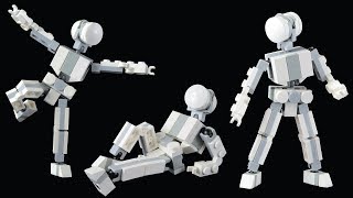 🞴 Small Poseable Figure  LEGO MOC Tutorial [upl. by Yrbua169]