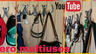 Percheroporta llaves multiusos hecho con herraduras de caballokey holder made with horseshoes DIY [upl. by Itram]