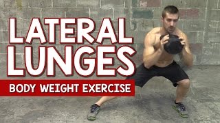 Lateral Lunge Body Weight Exercise  How to do a Side Lunge [upl. by Faden73]