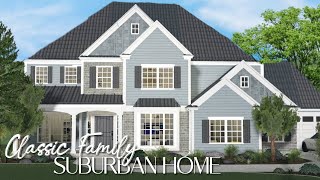 BLOXBURG Classic Family Suburban Home  Part 1 [upl. by Arbma]