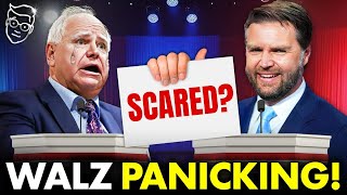 🚨CNN Report Tim Walz Having Panic Attacks Before Vice President Debate with JD Vance  ‘He Snapped’ [upl. by Anelhtak]