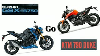 Suzuki GSXS750 vs KTM Duke 790 [upl. by Lindell]