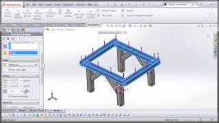 Solidworks Simulation Structure [upl. by Refotsirk]