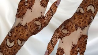 महाशिवरात्रि Special Mehndi Design For Back Hand ll Easy Latest Arabic Mehndi Designs For Back Hand [upl. by Cirdec]