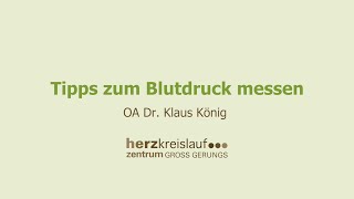 Blutdruck richtig messen [upl. by Addi]