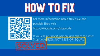 How to Fix IRQLNOTLESSOREQUAL Errors in Windows 10  Hobi IT [upl. by Idac]