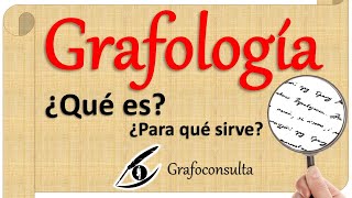 Grafoconsulta  GRAFOLOGÍA  ¿Qué es y para qué sirve [upl. by Ymrej470]