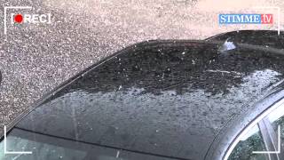 Starker Regen und Hagel in Heilbronn [upl. by Narret]