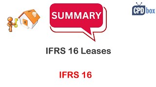 IFRS 16 Leases summary  applies in 2024 [upl. by Haronid]