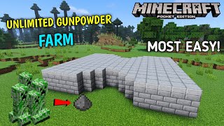 Most Easy Creeper Farm for Minecraft Pocket Edition  MINECRAFT CREEPER FARM 117 [upl. by Garnet]