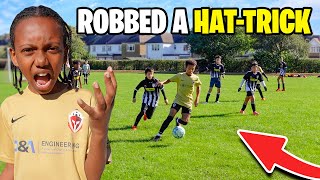 LINESMAN ROBBED ISAIAH A FIRST HALF HATTRICK [upl. by Greggs]