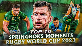 The Springboks Dominated Rugby World Cup 2023  Top 10 South African Moments [upl. by Cilegna892]