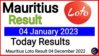 Loto Mauritius result 04 January 2023  Dernier tirage le 04 January 2023 [upl. by Duile927]