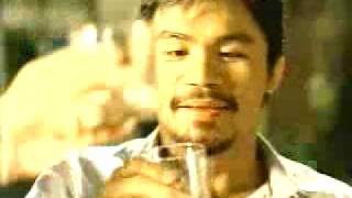 Ginebra commercial 2009 Junthy Valenzuela Mark Caguioa Manny Pacquiao and Aling Dionisia [upl. by Aihtenyc]