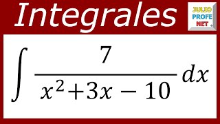 INTEGRACIÓN POR FRACCIONES PARCIALES  Ejercicio 1 [upl. by Saidnac]