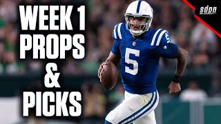 NFL Week 1 Picks Updates Props and Best Bets  Drew amp Stew [upl. by Styles491]