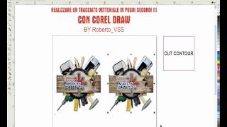 creare un tracciato con Corel Draw [upl. by Meesan]