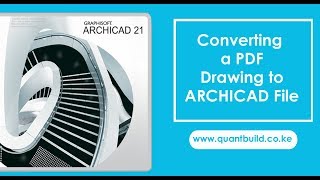 Archicad Tips 1  How to Convert a PDF Drawing to an Editable Archicad PLN File [upl. by Ena]