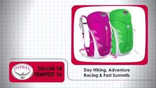 Osprey Packs Talon18Tempest 16  Product Tour [upl. by Emsmus]