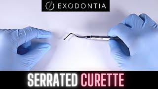 SERRATED CURETTE  OnlineExodontiacom [upl. by Saxena]