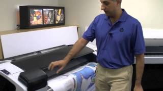 HP Designjet T790 and T1300 WalkAround [upl. by Ahsinotna]