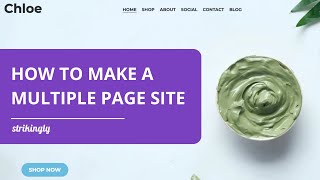 How to Make a Multiple Page Site [upl. by Assiled102]