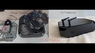 HP Z2 Mini G3  From TRASH to TREASURE restoration disassembly upgrades [upl. by Metzger]