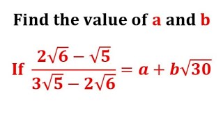 How to rationalise the denominator of a surd  2root6root53root52root6abroot30 [upl. by Ednalrim]