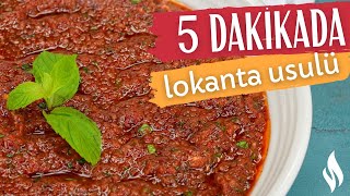 5 Dakikada Sofrada 💥 Kaşık Kaşık Yedirten Acılı Ezme Tarifi 💯 [upl. by Duke]