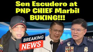 Sen Escudero at PNP CHIEF Marbil BUKING [upl. by Lirbaj]