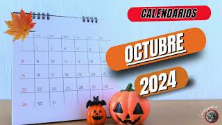 🔴CALENDARIO OCTUBRE 2024  Planificador Del MES De OCTUBRE 2024 [upl. by Darrell]