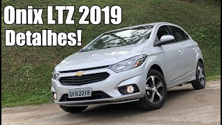 Chevrolet Onix 2019 LTZ em detalhes  Falando de Carro [upl. by Enella]