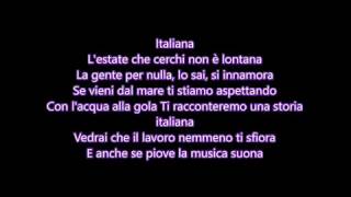 Italiana fedez e j ax testo [upl. by Auqeenahs]