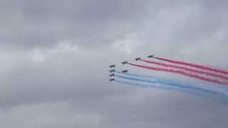 Patrouille de France  Nancy Ochey le sam 5 Juillet 2014 [upl. by Enidlareg341]