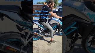 CF Moto 300NK acrapovic exhaust sound [upl. by Grissom456]