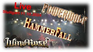 Powerwolf  Hammerfall  WindRose 111024 Stuttgart [upl. by Chandal]