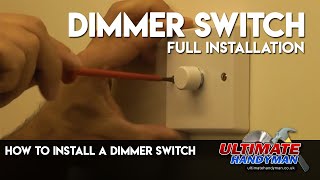 How to install a dimmer switch [upl. by Gross]