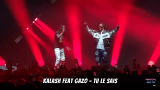 KALASH FEAT GAZO  TU LE SAIS Live Zénith Paris [upl. by Rochella]